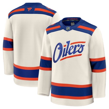 Youth Edmonton Oilers Light Beige Alternate Jersey