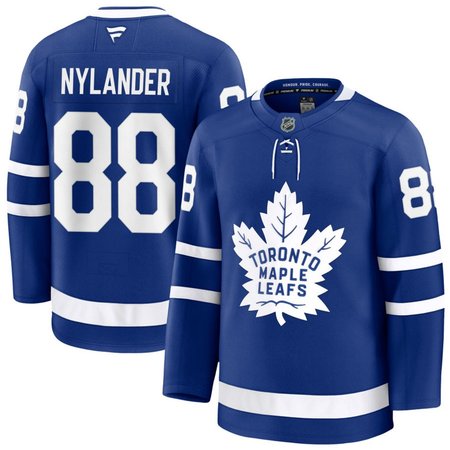 Men's Toronto Maple Leafs #88 William Nylander Blue Home Premium Jersey