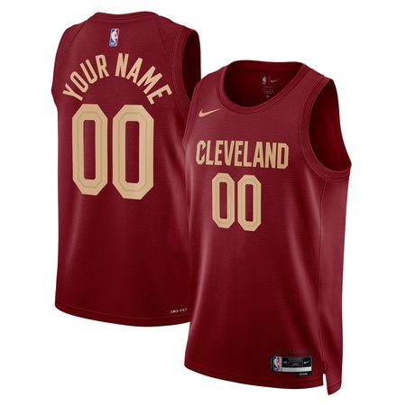 Men's Cleveland Cavaliers Burgundy Swingman Custom Icon Edition Jersey