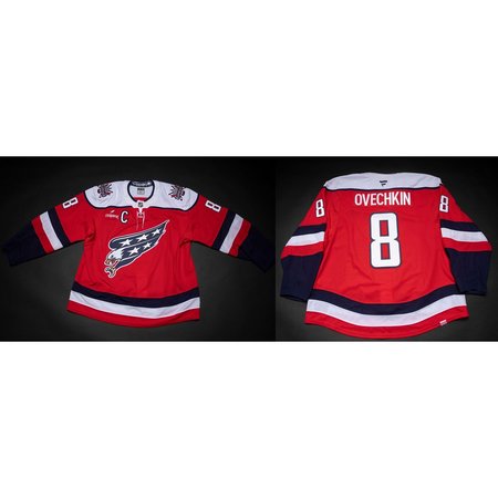 Youth Washington Capitals #8 Alexander Ovechkin Red With C Patch Stitched Hockey Jersey