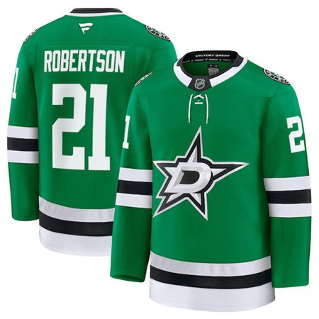 Men's Dallas Stars #21 Jason Robertson Green 2024-25 Home Stitched Hockey Premium Jersey