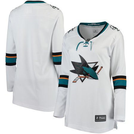 Women's San Jose Sharks White Away Jersey