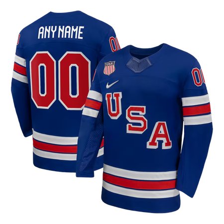 Men's USA Hockey Custom Royal 2026 Home Replica Jersey