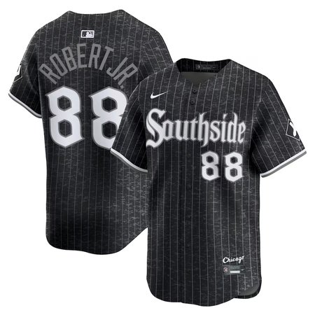 Men's Chicago White Sox #88 Luis Robert Jr. Nike Black City Connect Limited Player Jersey
