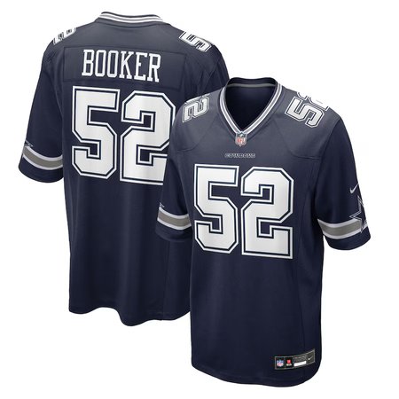 Men's Dallas Cowboys #52 Tyler Booker Nike Navy 2025 NFL Draft First Round Pick Game Jersey