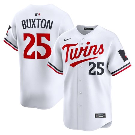Men's Minnesota Twins #25 Byron Buxton Nike White Home Limited Player Jersey