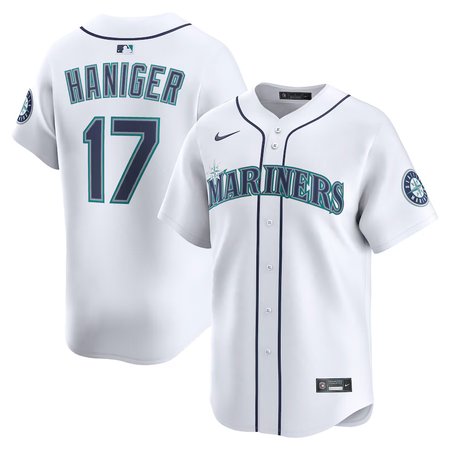 Men's Seattle Mariners #17 Mitch Haniger Nike White Home Limited Player Jersey
