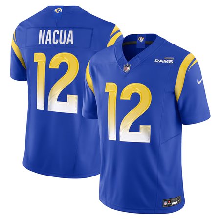 Men's Los Angeles Rams #12 Puka Nacua Nike Royal Vapor F.U.S.E. Limited Player Jersey