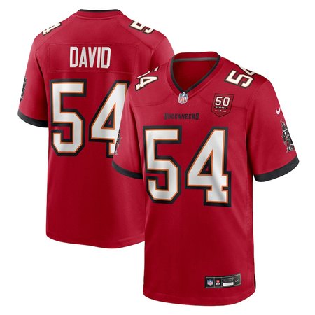 Men's Tampa Bay Buccaneers #54 Lavonte David Nike Red 50th Anniversary Game Jersey