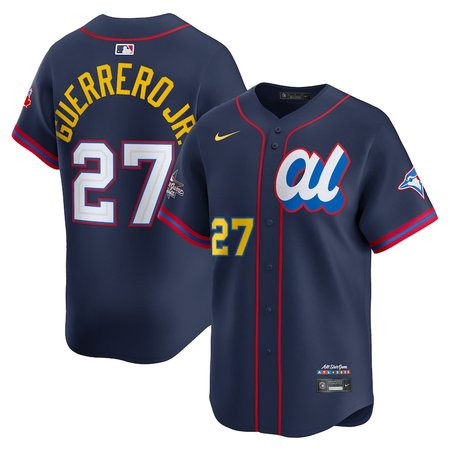 Youth American League #27 Vladimir Guerrero Jr. Navy 2025 All-Star Edition Limited Player Jersey