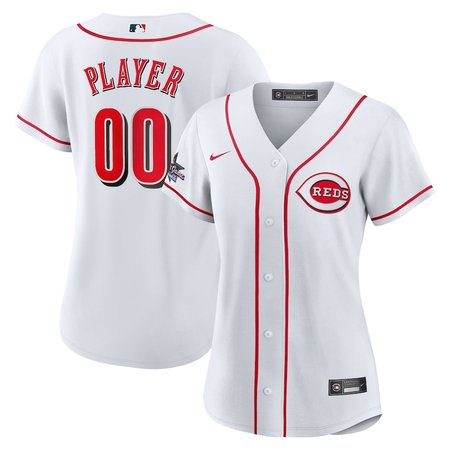 Women's Cincinnati Reds White 2025 MLB All-Star Game Home Custom Replica Jersey