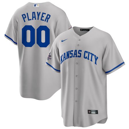 Men's Kansas City Royals Nike Gray 2025 MLB All-Star Game Away Custom Replica Jersey