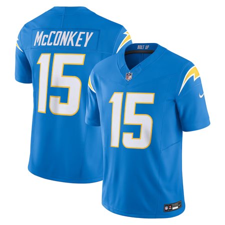 Youth Los Angeles Chargers #15 Ladd McConkey Nike Powder Blue Team Vapor F.U.S.E. Limited Jersey