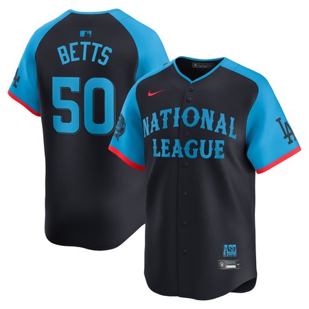 Men's National League Mookie Betts Navy 2024 MLB All-Star Game Limited Player Jersey