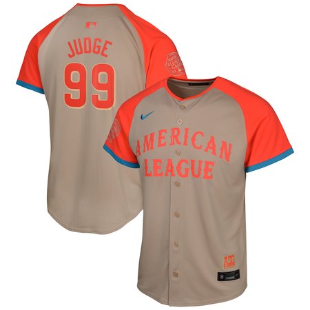 Youth American League Aaron Judge Cream 2024 MLB All-Star Game Limited Player Jersey