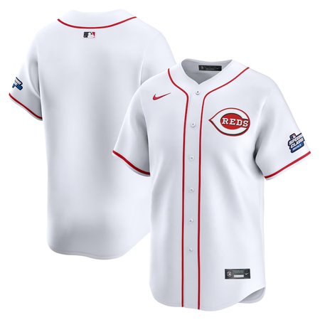 Men's Cincinnati Reds White 2025 MLB Speedway Classic Home Limited Jersey