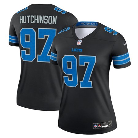 Women's Detroit Lions Aidan Hutchinson Black Legend Jersey