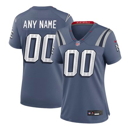 Women's New England Patriots Custom Blue Rivalries Collection Game Jersey