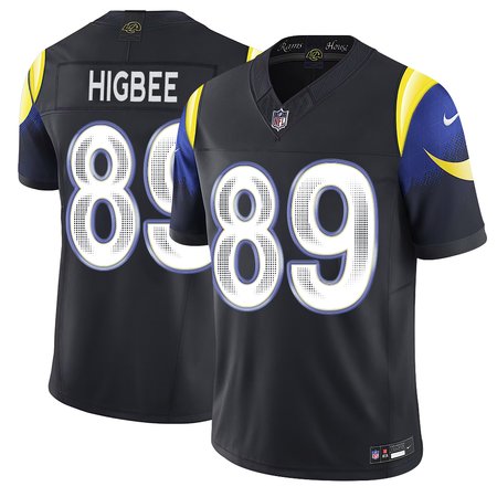 Youth Los Angeles Rams #89 Tyler Higbee Black Rivalries Collection F.U.S.E. Vapor Limited Stitched Jersey