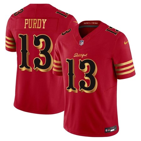 Men's San Francisco 49ers #13 Brock Purdy Red Rivalries Collection F.U.S.E. Vapor Limited Stitched Jersey