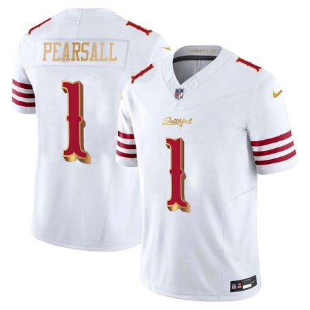Men's San Francisco 49ers #1 Ricky Pearsall White Rivalries Collection F.U.S.E. Vapor Limited Stitched Jersey