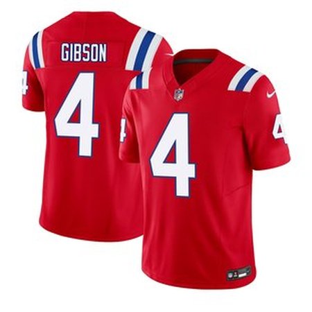 Youth New England Patriots #4 Antonio Gibson Red F.U.S.E. Vapor Limited Jersey