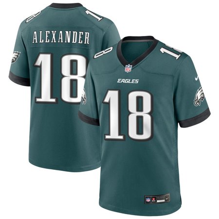 Men's Philadelphia Eagles #18 Jaire Alexander Green Game Jersey