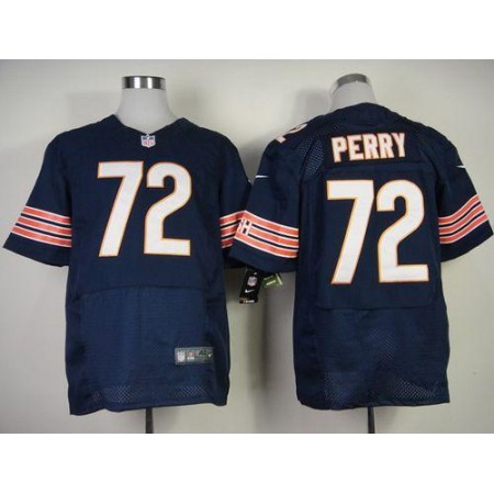 Bears #72 William Perry Navy Blue Team Color Men's Stitched NFL Elite Jersey