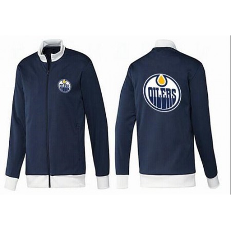 NHL Edmonton Oilers Zip Jackets Dark Blue