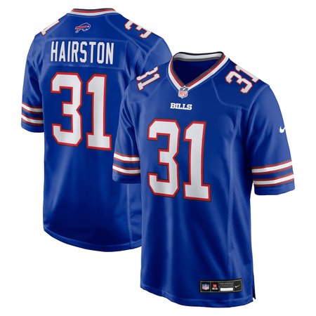 Men's Buffalo Bills #31 Maxwell Hairston Nike Royal 2025 NFL Draft First Round Pick Game Jersey